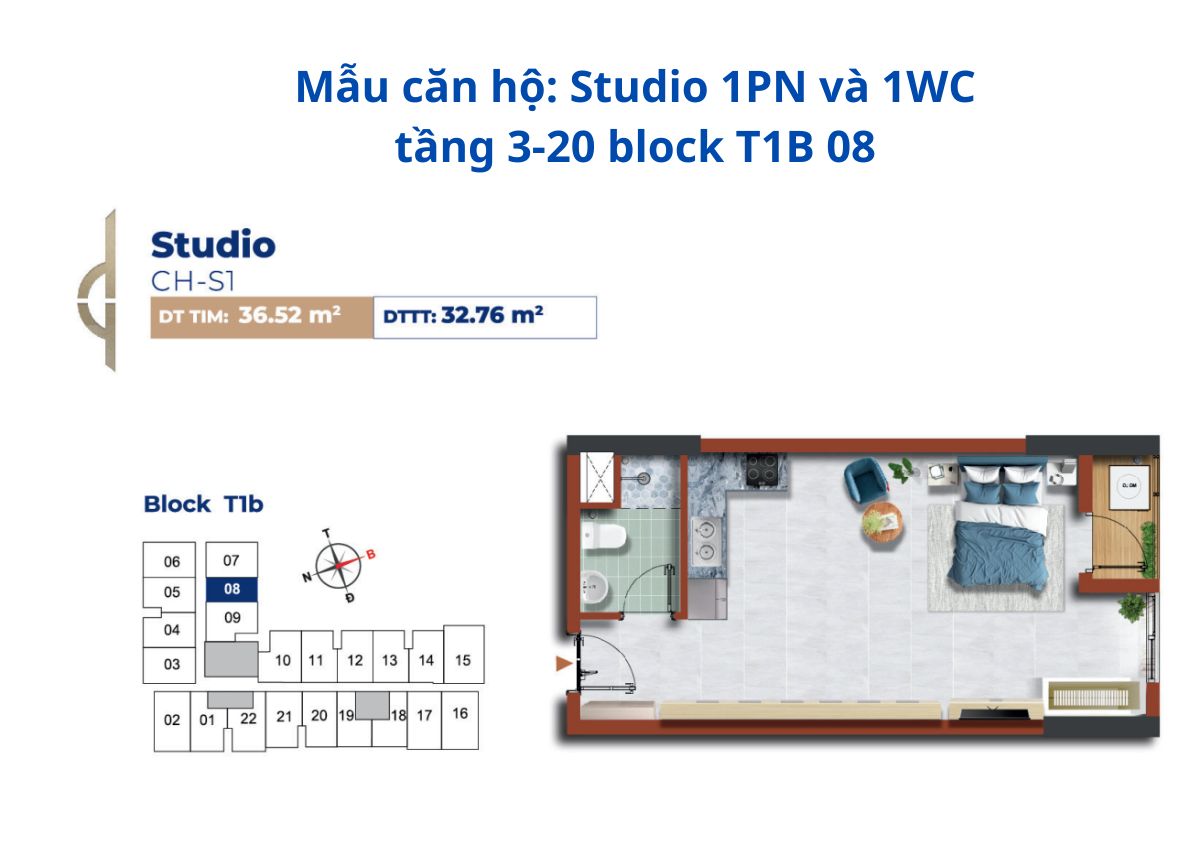 Căn hộ Studio destino