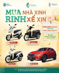 Sở Hữu Nhà Mới Tại Destino Centro – Nhận Ngay Cơ Hội Trúng Xe Mazda CX-3 Cùng Nhiều Quà Tặng Xe Sang Hấp Dẫn!