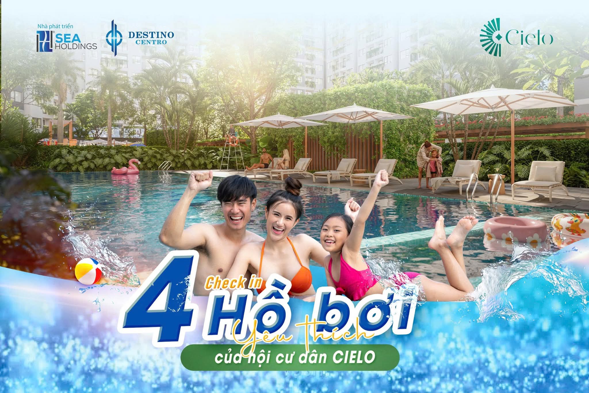Trải Nghiệm Không Gian Sống Đẳng Cấp Với 4 Hồ Bơi Resort Sang Trọng Tại Destino Centro CIELO