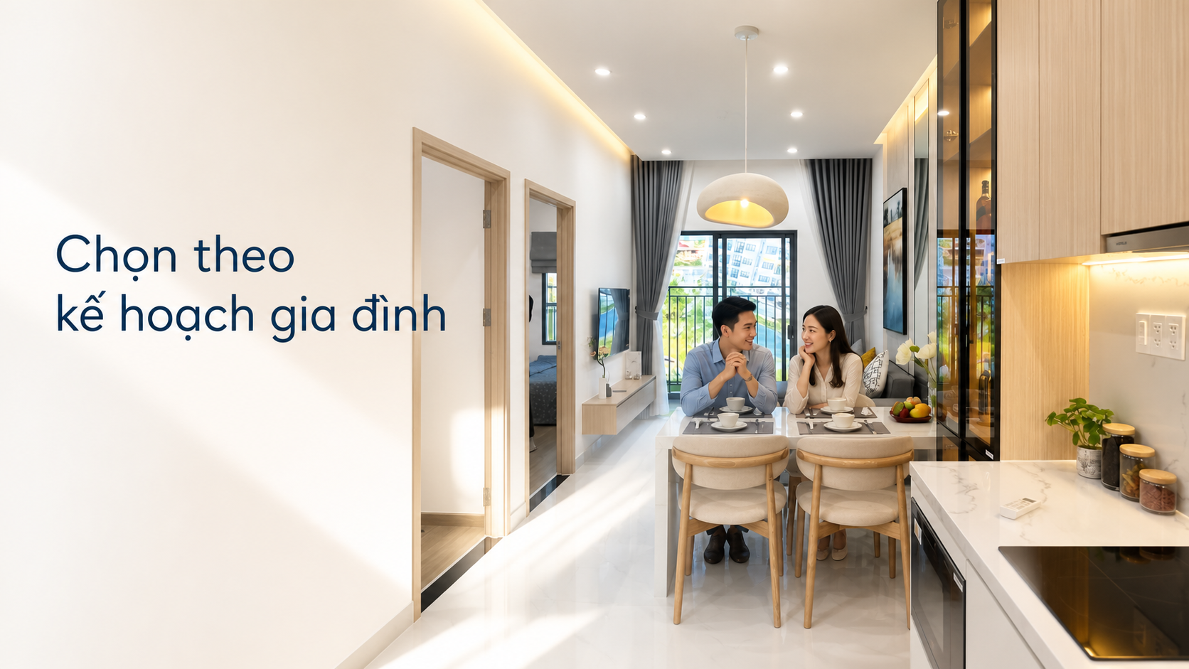 Căn hộ 2 phòng ngủ tại Destino Centro