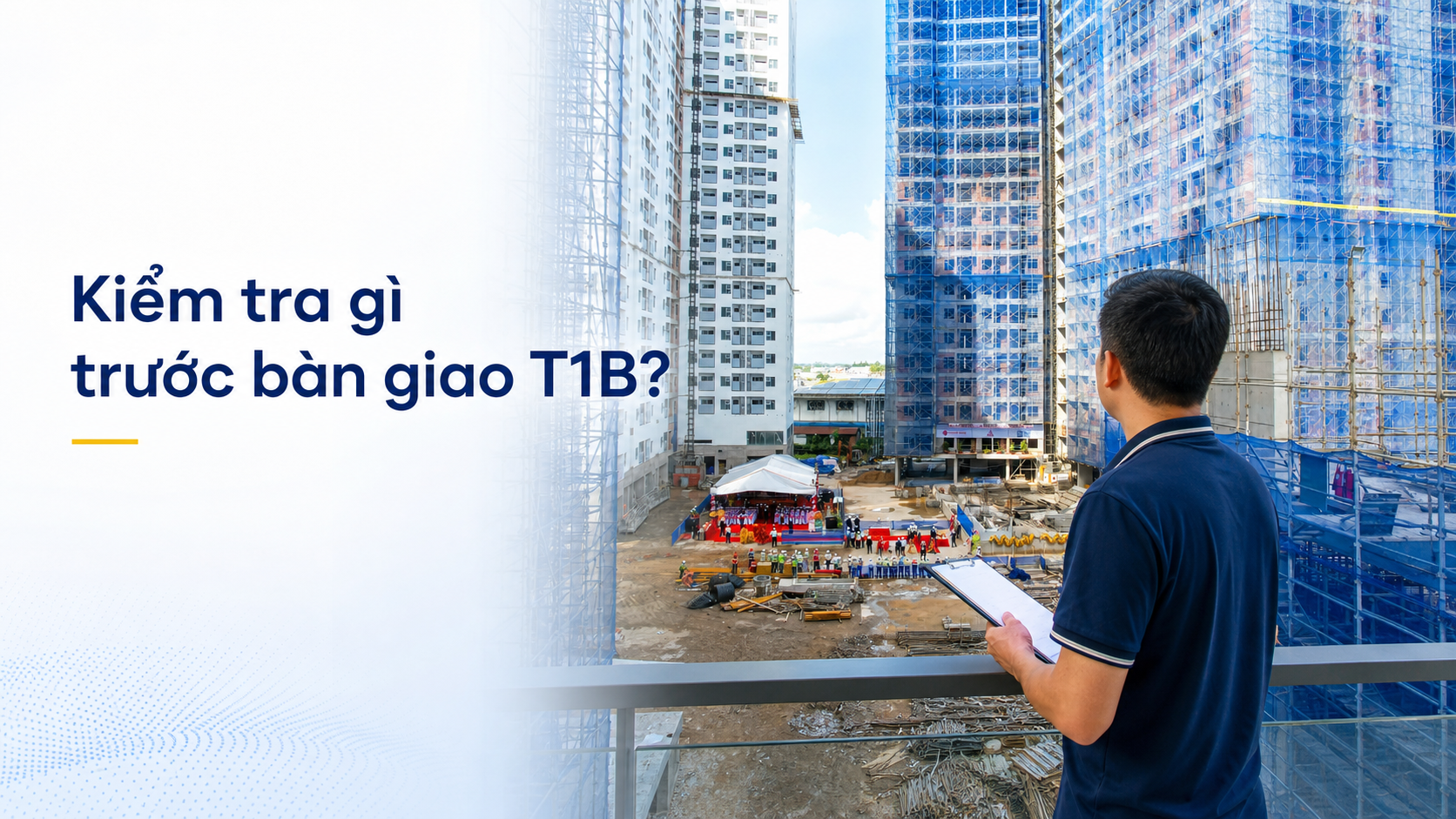 Hình ảnh công trường tháp T1B Destino Centro