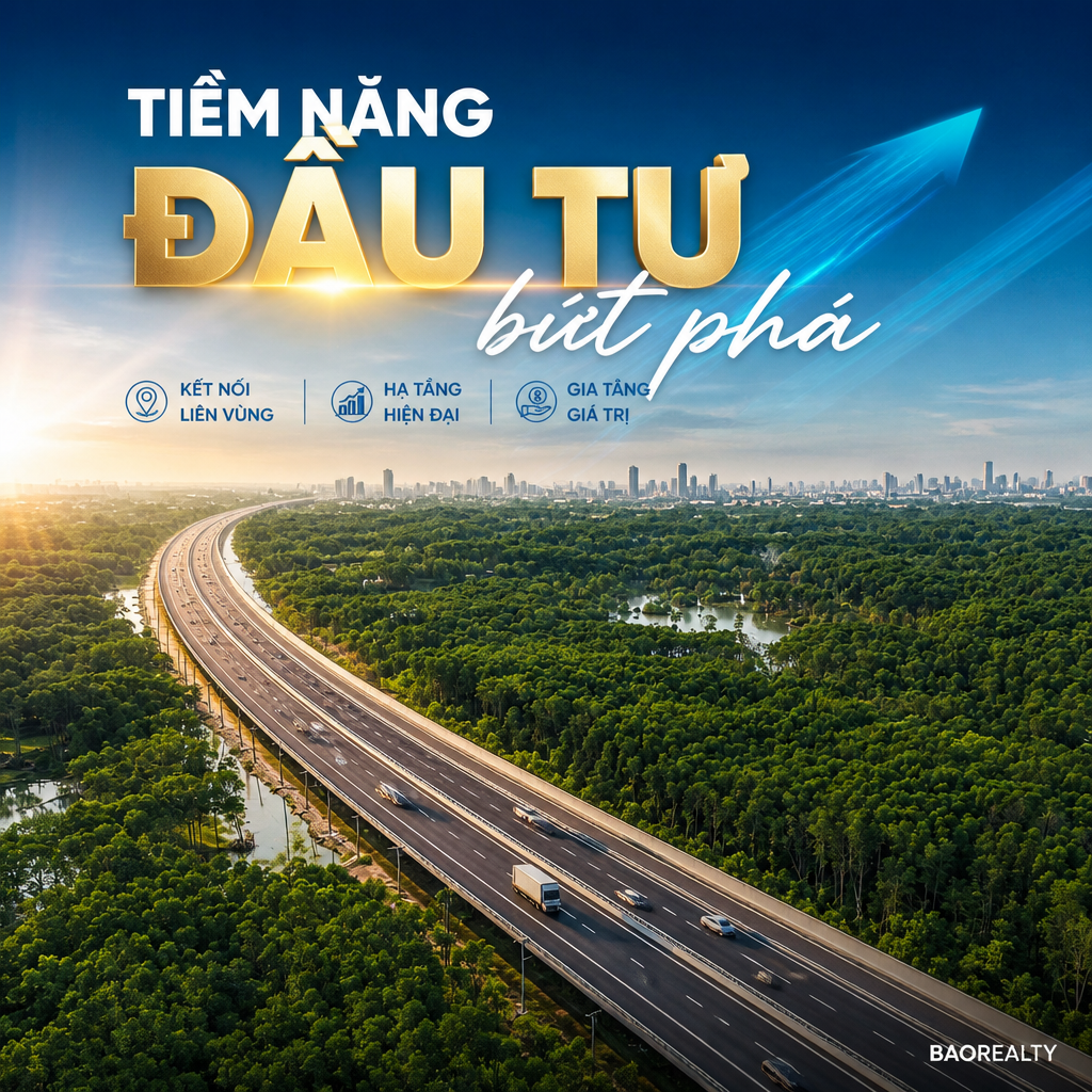 Poster tiềm năng đầu tư căn hộ Destino Centro nhờ kết nối hạ tầng cao tốc Bến Lức Long Thành