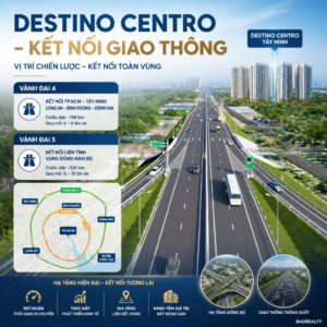 Poster dự án căn hộ Destino Centro kết nối giao thông liên vùng tại Tây Ninh